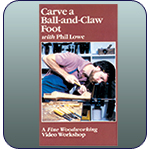 Carve a Ball and Claw Foot VHS Viedo Tape