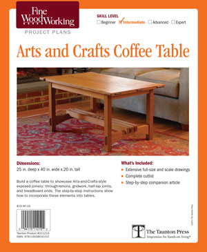 Arts and Crafts Coffee Table