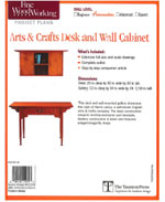 Arts & Crafts Desk and Wall Cabinet