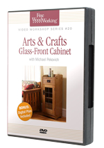 Arts and Crafts Glass-Front Cabinet