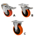 all 3 style casters 3' and 4"