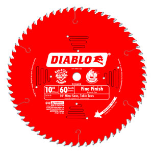 10" x 60 Tooth Fine Finish Saw Blade - D1060X