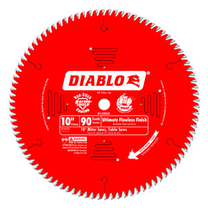 10" x 90 Tooth Ultimate Flawless Finish Saw Blade - D1090X