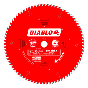 10" x 80 Tooth Fine Finish Saw Blade - D1280X