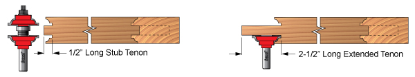 Showing Extended Tenon Example