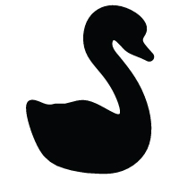 Woodworking Inlay Template - Swan