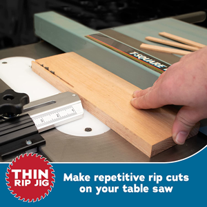 Make repetitive rip cuts on your table saw