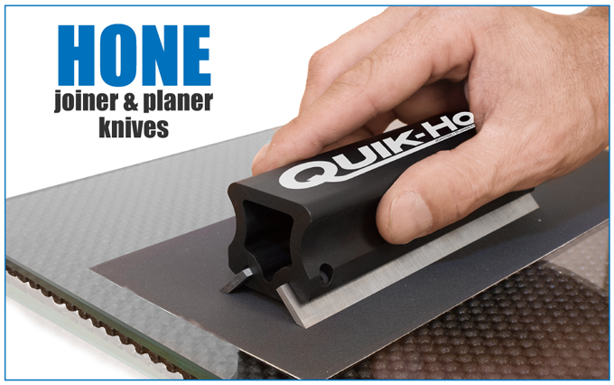 Quik Hone jointer and planer knife sharpening device