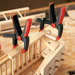 VarioClippix Sliding Arm Spring Clamps in use