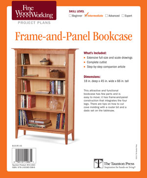 Frame-and-Panel Bookcase Project Plan