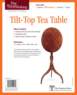 Tilt-Top Tea Table Project Plan