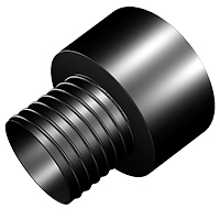 4 Inch to 2.5 Inch Threaded Quick Connect Reducer