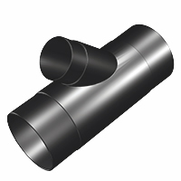 Dust Collection Hose Y Connector for 4 Inch hose with 2.5 Inch branch