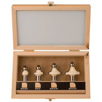 Stone Mountain 4 PC Roundover Router Bit Set