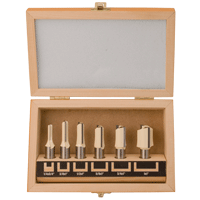 Stone Mountain 6 PC Straight Router Bit Set