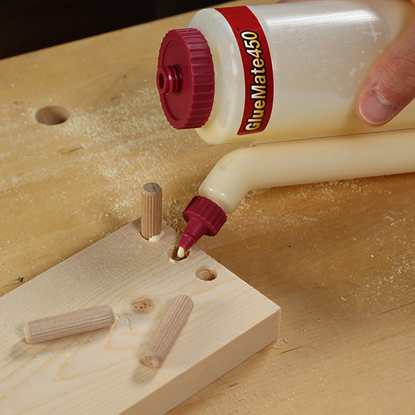 Milescraft GlueMate150™ & GlueMate450™ - Precision Anti-Drip Wood Glue Bottles Ideal for Woodworking