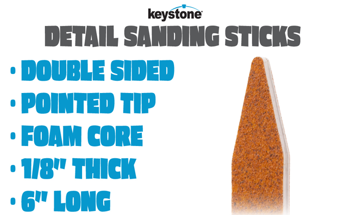 Emery Sanding Stick Half Round 150 Grit Abrasive Filing High Quality