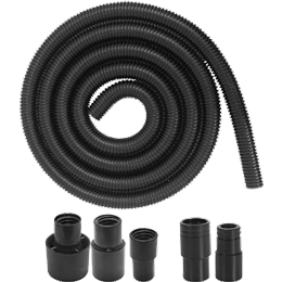 25' Power Tool Hose with 2 Adapter Fittings