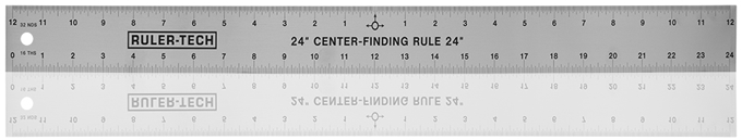 24" Stainless Steel Center Finder Rule