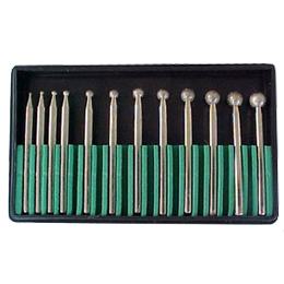 12 Piece Diamond Ball Bur Set