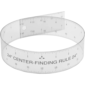 Multifunctional Zero-Centering 6 Clear Acrylic Ruler for No More