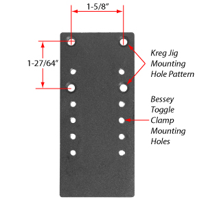 Kreg Jig® Adaptor Plate for Bessey Inline Toggles