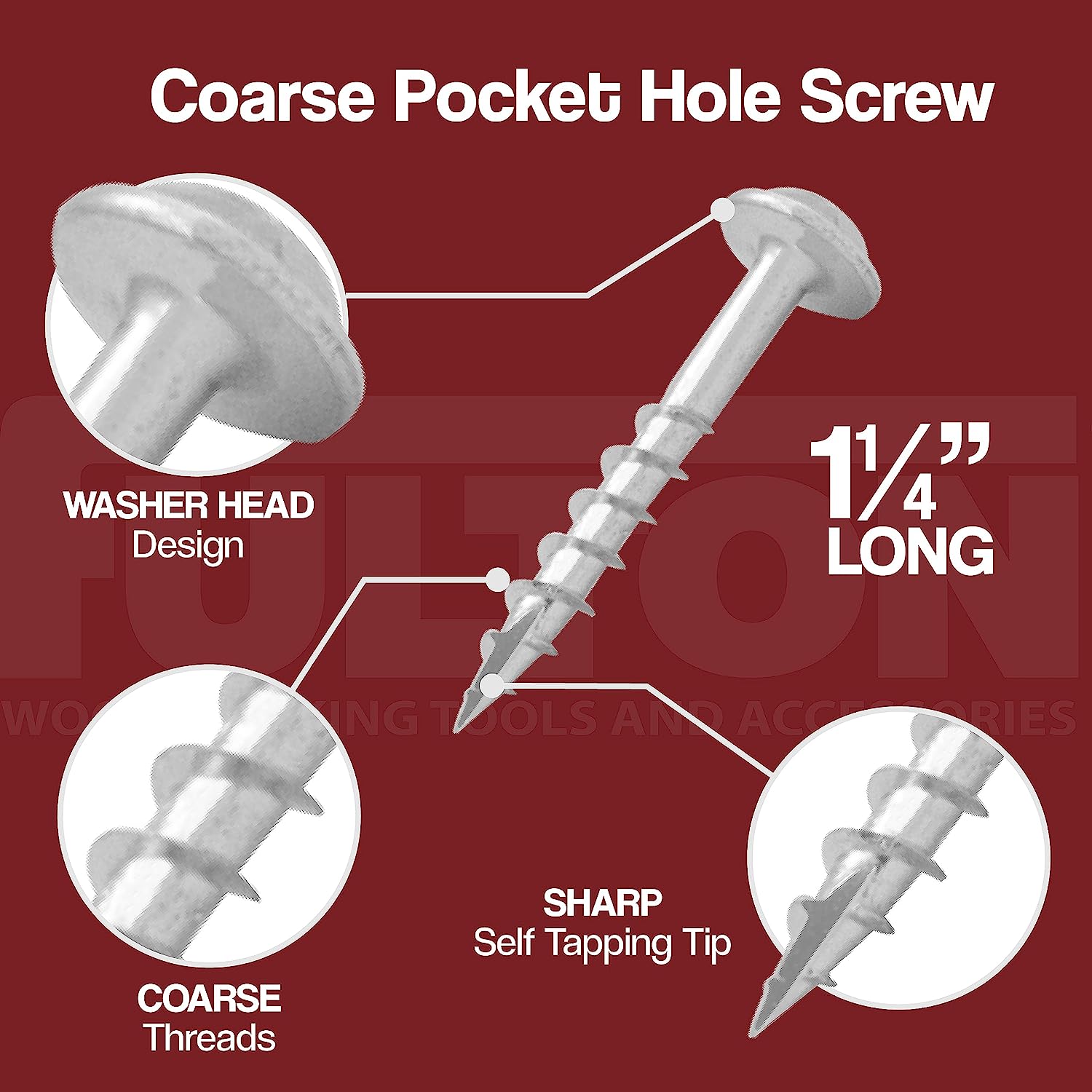 Use the right pocket-screw thread type for the material