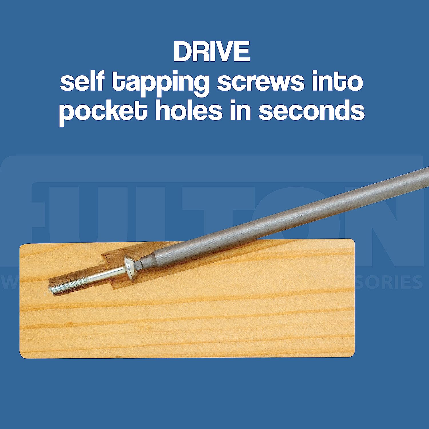 Fulton Zinc Self-Tapping Pocket Hole Screws - 1000 Pk - 500 Coarse Threads & 500 Fine Threads