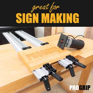 PRO-Grip™ Straight Edge Clamp Cutting Dado Slots