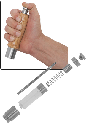 WoodRiver - Ceramic Hand Crank Salt or Pepper Mill Grinder Mechanism  Turning Kit - Chrome