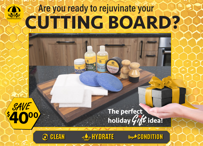 Bumblechutes Wood Cutting Board Care Kit